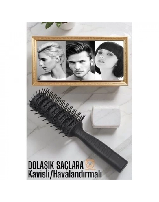 ÇOK SATAN Nano Dolaşık Saç Tarağı Kavisli Havalandırmalı