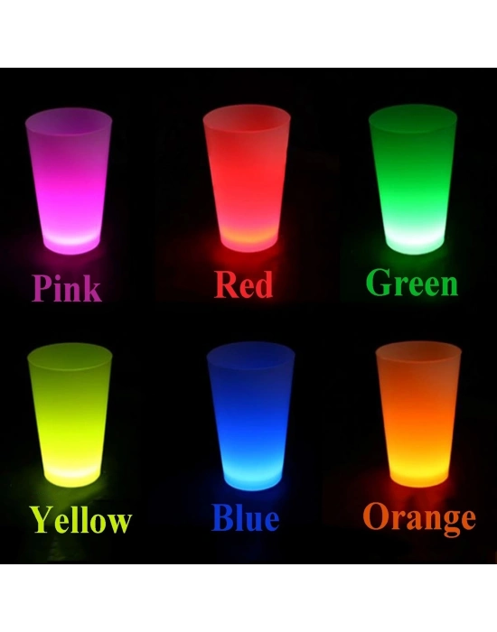 ÇOK SATAN Neon Parti Glow Bardak 1.5 Oz Karışık Renk 1 Adet Tekli