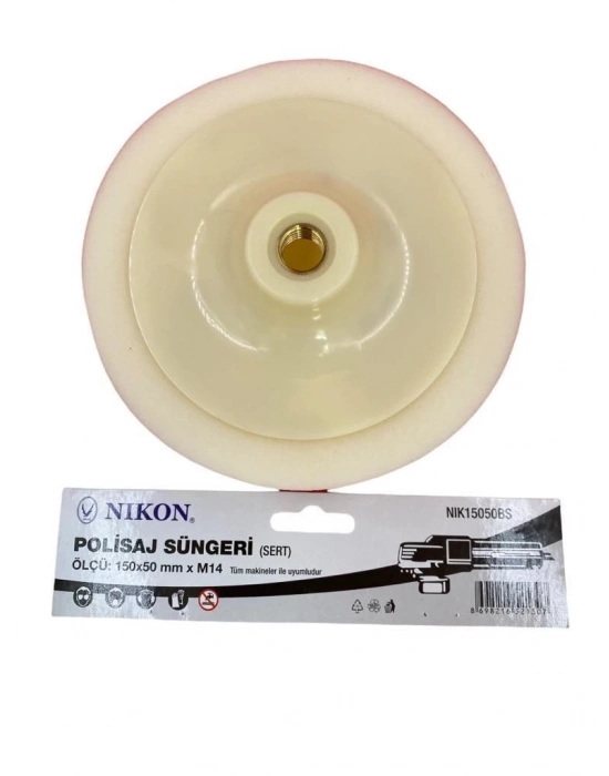 ® Nikon 15050BS Polisaj Süngeri 150 mm Beyaz Sert