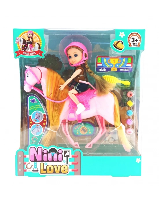 ÇOK SATAN Nini Love Binici Bebek Pembe At