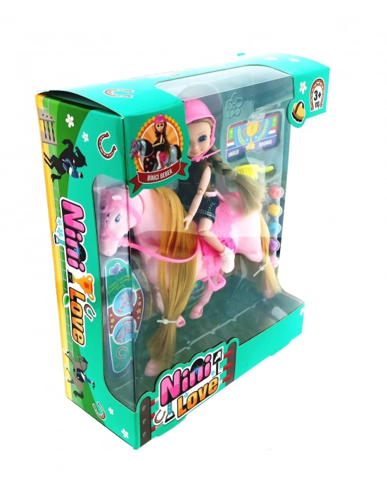 ÇOK SATAN Nini Love Binici Bebek Pembe At