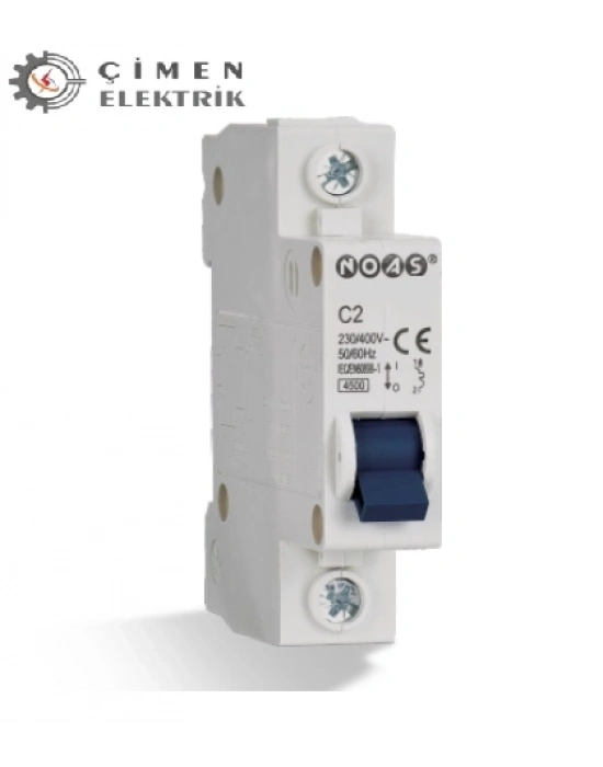 ÇOK SATAN NOAS YL04 6002 1X2A 4.5Ka C Tipi Otomatik Sigorta