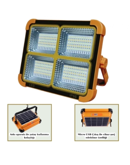 ÇOK SATAN NOAS YL71 0409 S 400W Solar Led Projektör Taşınabilir