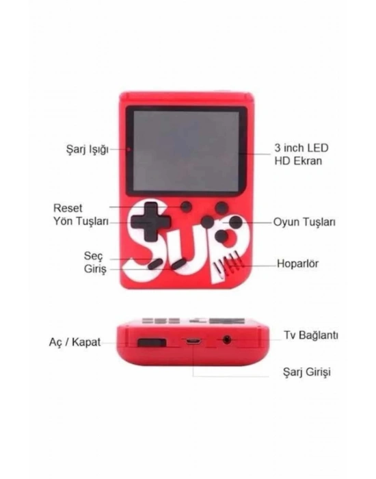 ÇOK SATAN Nostalji Oyunlu Mini Atari Gamebox 400 Oyunlu El Atarisi