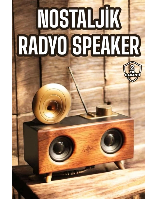 ÇOK SATAN Nostaljik Görünümlü Bluetooth Bağlantılı Speaker