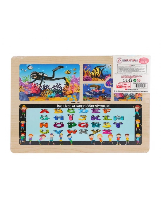 ÇOK SATAN ONY-187-188-189-190 Ahşap Eğitici Puzzle Denizde Yaşam