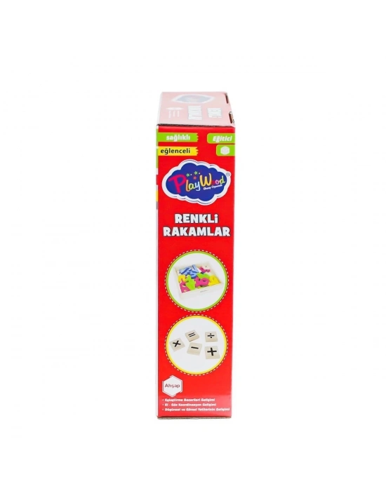 ÇOK SATAN ONY-401 Ahşap Renkli Rakamlar 26 Parça