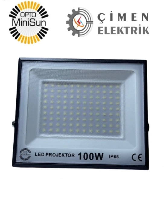 ÇOK SATAN OPTO MİNİSUN M38100 100W Led Projektör 6400K Beyaz Işık
