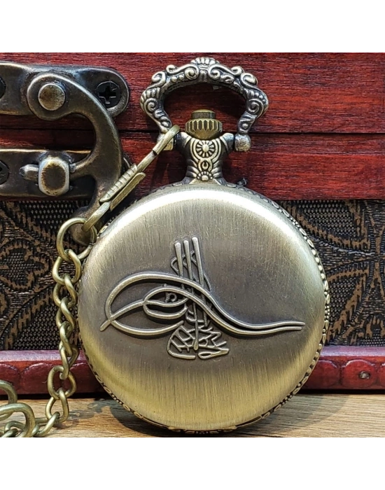 ÇOK SATAN Osmanlı Tuğralı Köstekli Saat