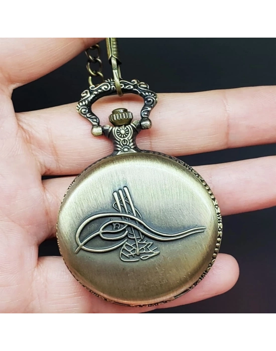 ÇOK SATAN Osmanlı Tuğralı Köstekli Saat