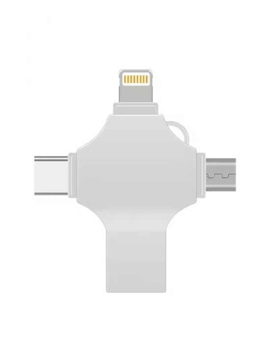 ÇOK SATAN Otg 4in1 Cep Telefonu Çok Fonksiyonlu Usb Flash Bellek 128 Gb Type-c, Micro Sd Ve Kart Okuyucu