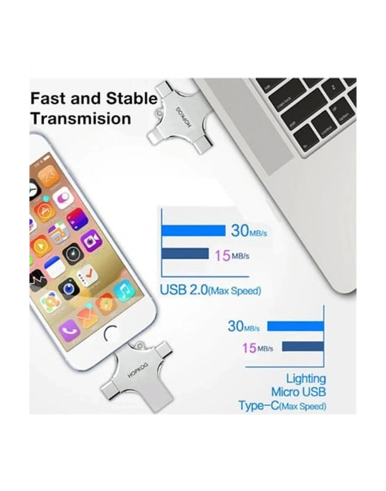 ÇOK SATAN Otg 4in1 Cep Telefonu Çok Fonksiyonlu Usb Flash Bellek 64 Gb Type-c, Micro Sd Ve Kart Okuyucu
