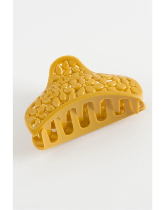 ÇOK SATAN Oval Çiçek Renkli Mandal Toka 8 cm