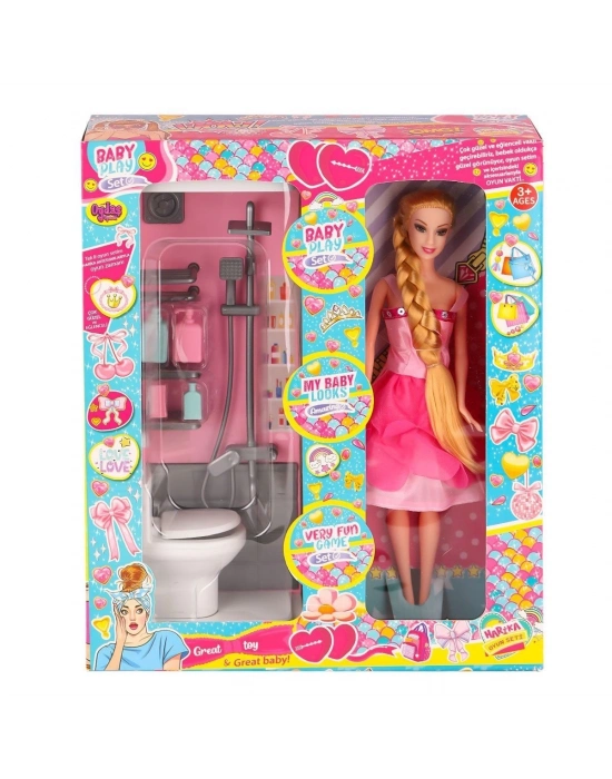 ÇOK SATAN OYD-02387 Bebek ve Banyo Oyun Seti -Oydaş Oyuncak
