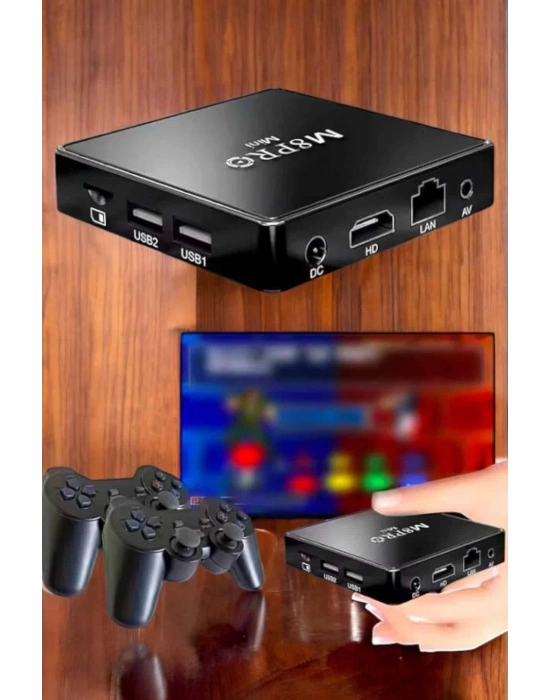 ÇOK SATAN Oyun Konsolu Çift Kollu 1000 Oyunlu TV Box Netflix Youtube Atari