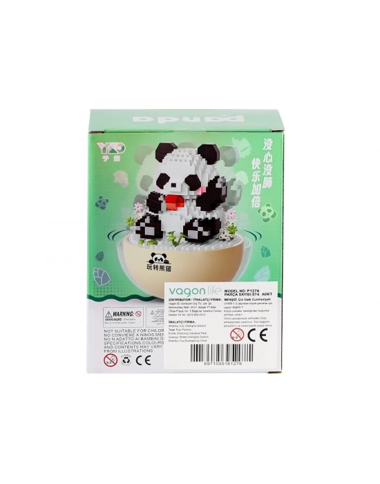 ÇOK SATAN P1276 Panlos Panda 574 Parça Blok Seti -Vagon life
