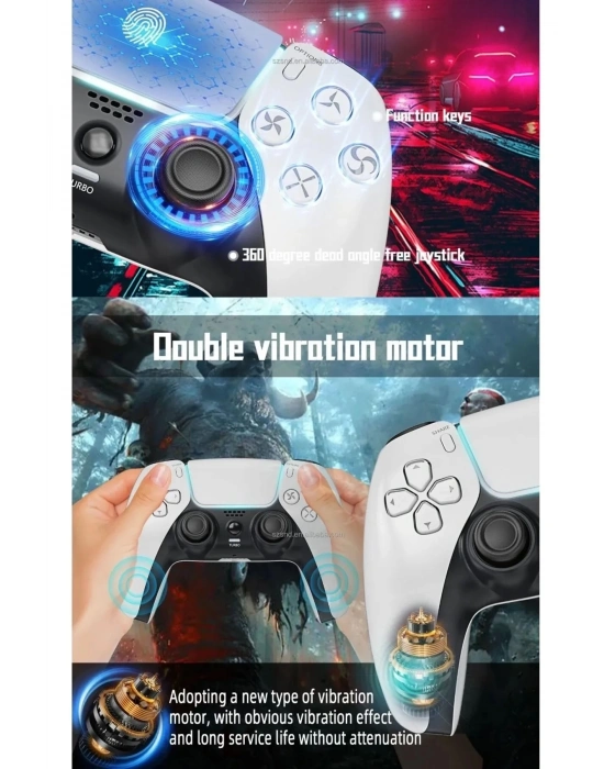 ÇOK SATAN P4 Plus Bluetooth Titreşimli Ps4/ps5 Uyumlu Pc Telefon Joystick Kablosuz Oyun Kolu