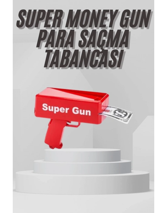 ÇOK SATAN Para Dolar Saçma Para Atma Tabancası Otomatik Kırmızı Oyuncak