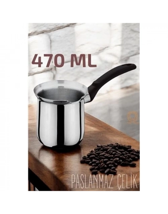 ÇOK SATAN Paslanmaz Çelik Cezve 470 ml