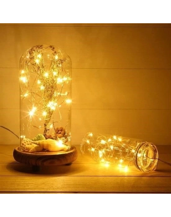 ÇOK SATAN Peri Led Işık 28 Ledli  3 Metre Sarı Led Şerit Aydınlatma Spot Led