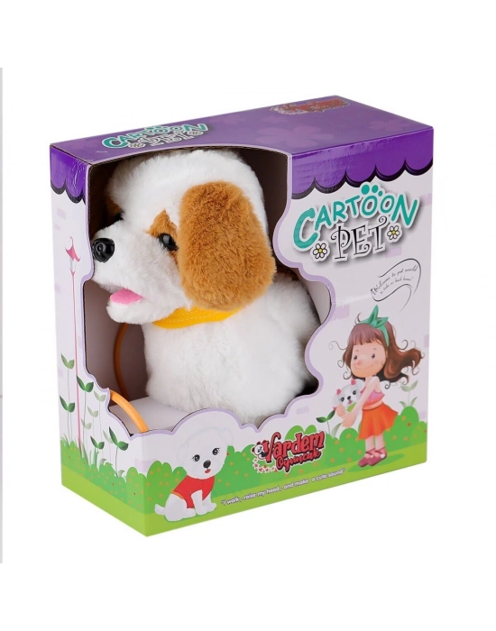 ÇOK SATAN PFT-B019 Yürüyen Tasmalı Peluş Köpek