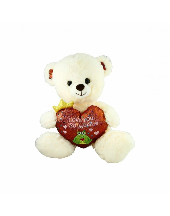ÇOK SATAN PJH2323 Peluş Kalpli Ayı Love You 30 cm