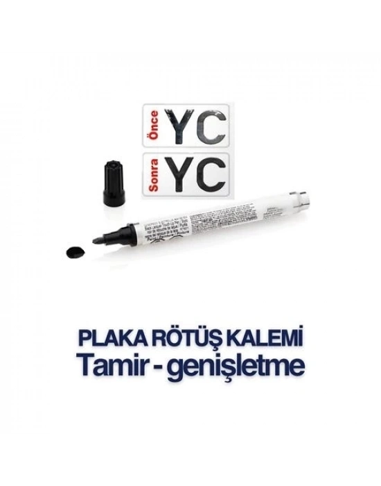 ÇOK SATAN Plaka Yazma Rötüş Kalemi Plaka Kalemi SİYAH