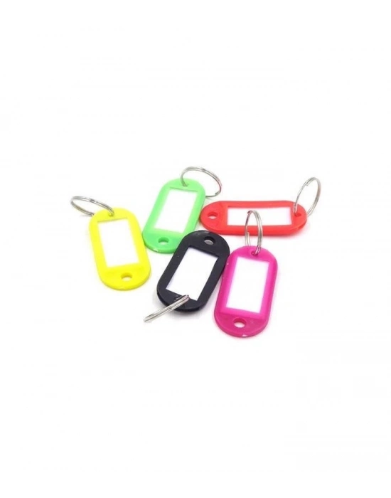 ® Plastik Anahtarlık Renkli (10 Adet)