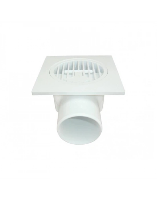 ® Plastik Yer Süzgeci 10x10 cm 50 mm Yandan Çıkış