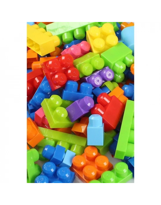 ÇOK SATAN Play Blox Yapı Oyuncakları 56 Parça Kovalı Parlak Renkler Mega Blok Seti 3042