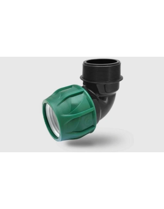 ® Poelsan Siyah 20X1/2 Erkek Dirsek