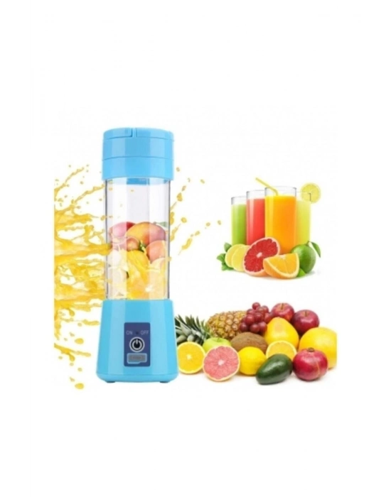 ÇOK SATAN Portatif Taşınabilir380 Ml Usb Şarjlı Mavi El Blender