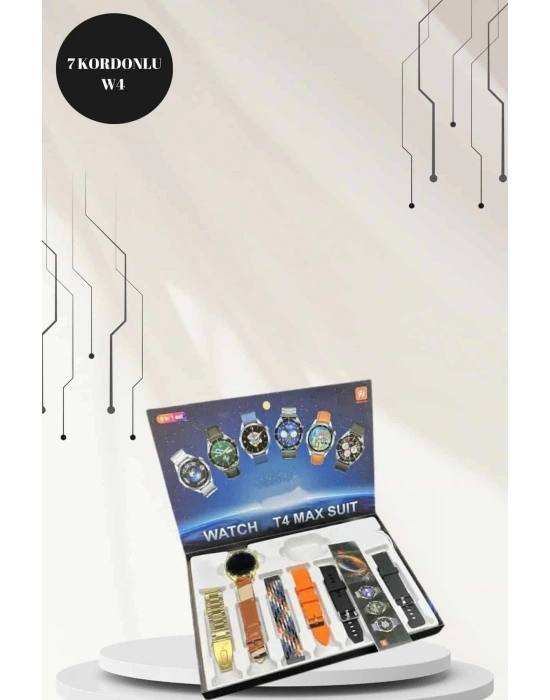 ÇOK SATAN Powerbank Bluetooth Kulaklık Ve Akıllı Saat 7 Kordonlu Metal Kordon Plastik Kordon