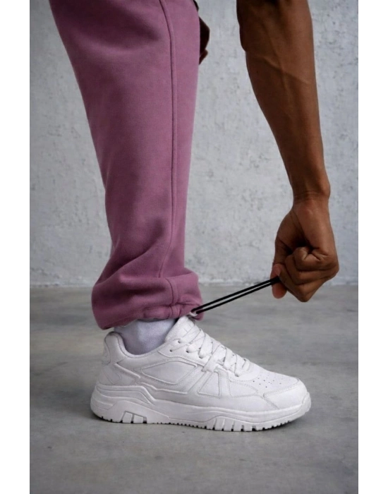 Baggy Alt Eşofman - Gül Kurusu