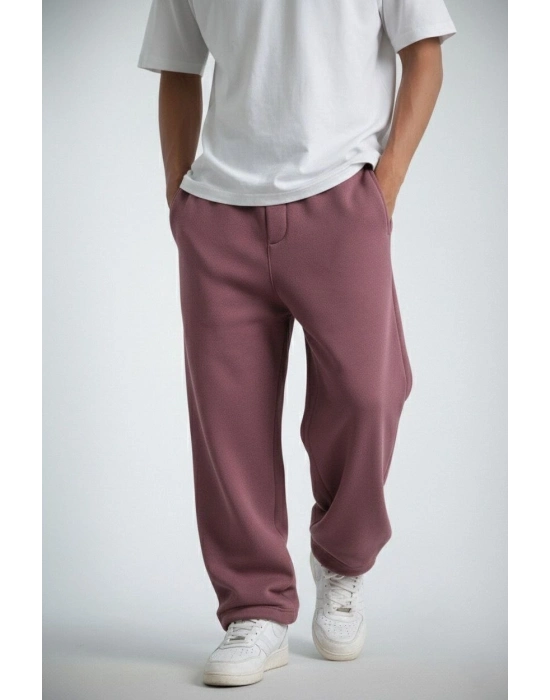 Baggy Alt Eşofman - Gül Kurusu