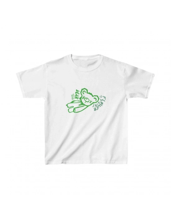 Çocuk Baskılı T-Shirt - Beyaz