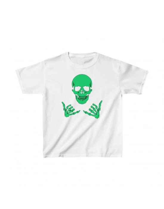 Çocuk Baskılı T-Shirt - Beyaz