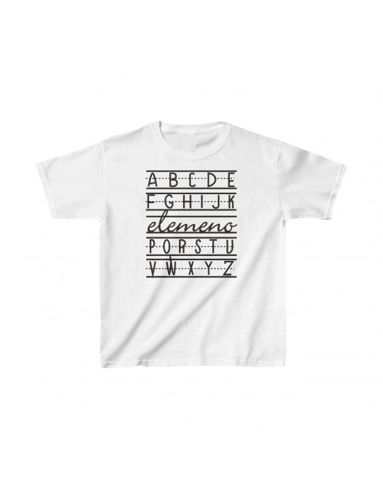 Çocuk Baskılı T-Shirt - Beyaz