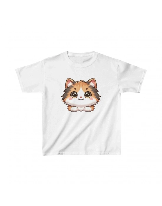 Çocuk Baskılı T-Shirt - Beyaz