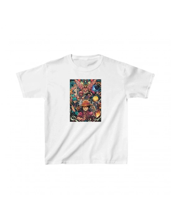 Çocuk Baskılı T-Shirt - Beyaz