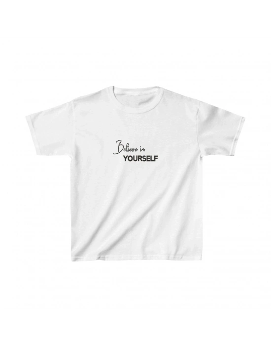 Çocuk Baskılı T-Shirt - Beyaz