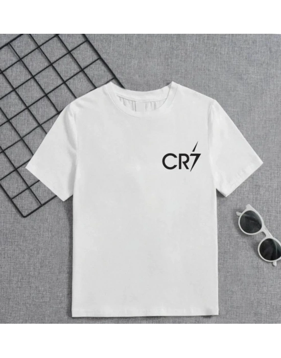 Çocuk Baskılı T-Shirt - Beyaz