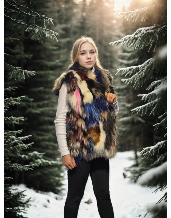 Kolsuz Hakiki Deri Ceket - Siyah