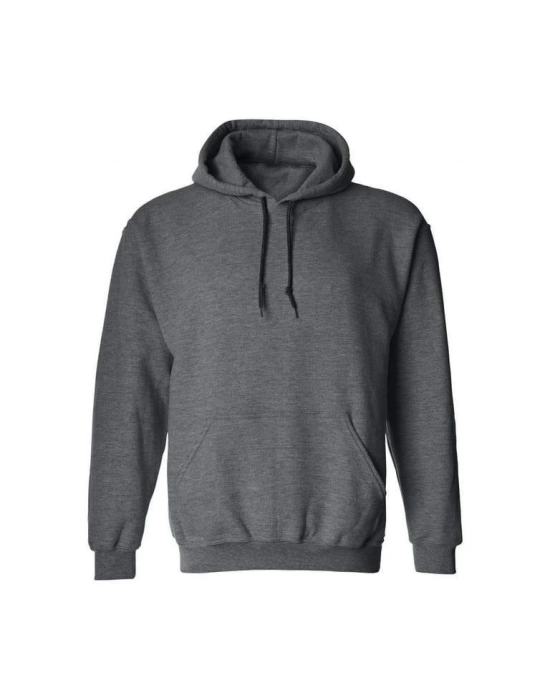 Uzun Kol Kapşonlu Basic Sweatshirt hoodie - Füme