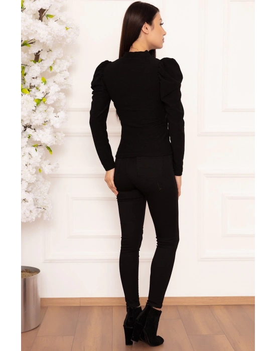 Prenses kol bluz siyah w3125