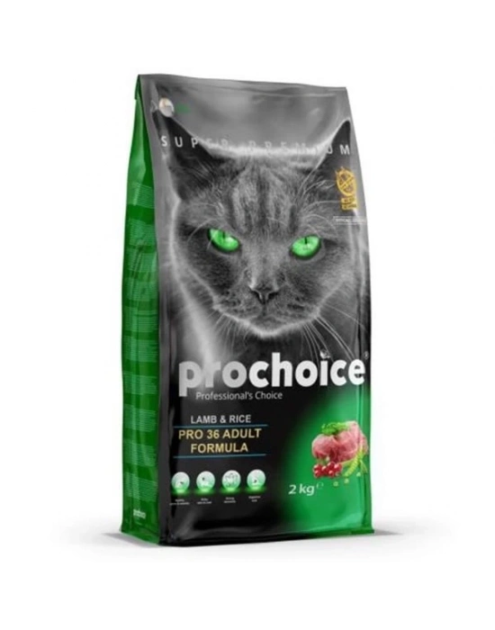 ÇOK SATAN Pro Choice Pro 36 Kuzu Pirinçli Yetişkin Kedi Maması 2 Kg