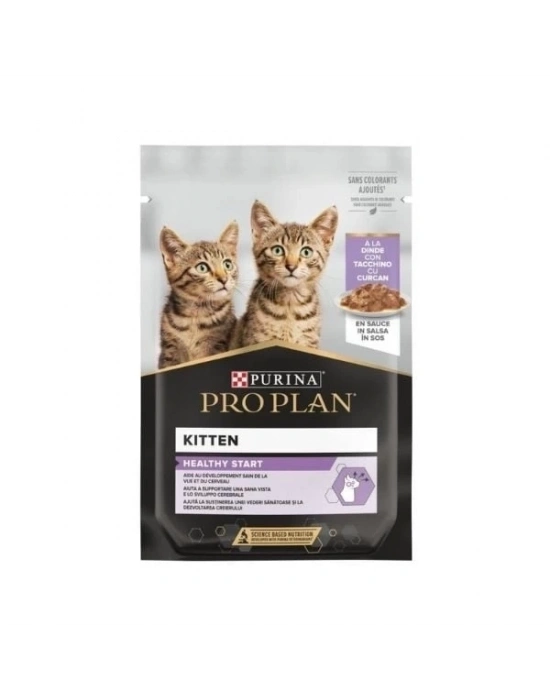 ÇOK SATAN Pro Plan Kitten Hindili Pouch Yavru Konserve Kedi Maması 85 Gr 1 Adet