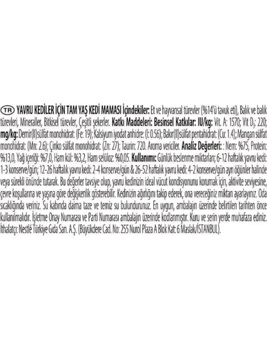 ÇOK SATAN Pro Plan Kitten Tavuklu Yavru Konserve Kedi Maması 85 Gr