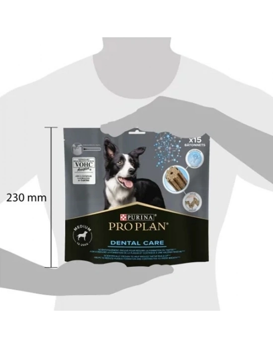 ÇOK SATAN Pro Plan Medium Dental Care Orta Irk Köpek Ödül Maması 345 Gr 15 Adet
