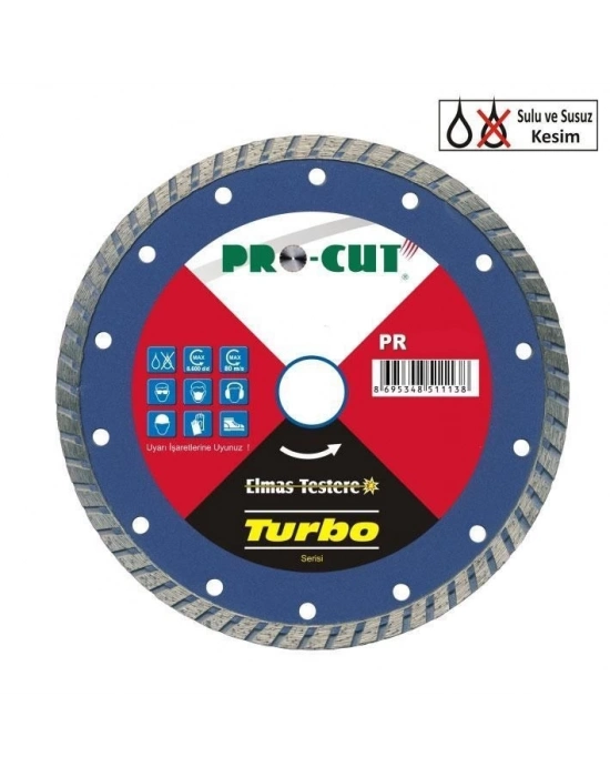 ® Procut AB 115 mm Turbo Kanallı Elmas Testere